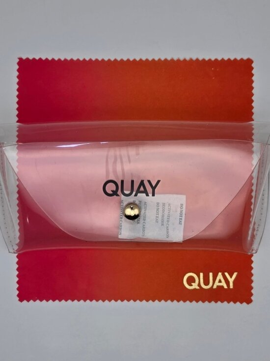 Quay Australia Desi High Key Silver Frame Rose Silver Mirror Aviator Sunglasses main image 15
